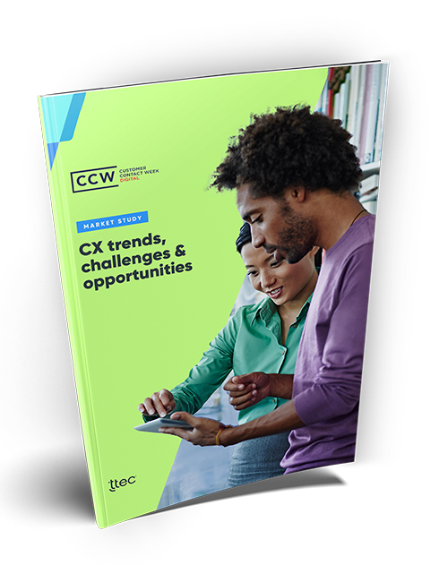 CCW market study on CX trends and challenges, featuring TTEC cover image