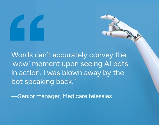 Words can’t accurately convey the ‘wow’ moment upon seeing AI bots in action. I was blown away by the bot speaking back.