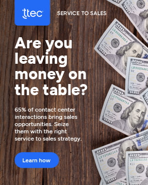 Are you leaving money on the table? Learn how 65% of contact center interactions bring sales opportunities.