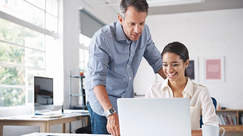 Collaborating around a laptop