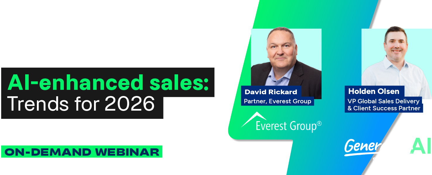 AI-enhanced sales: Trends for 2026. An on-demand webinar.