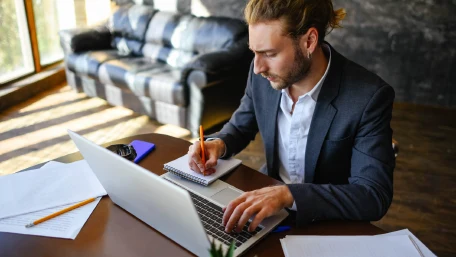 Man working at a desk