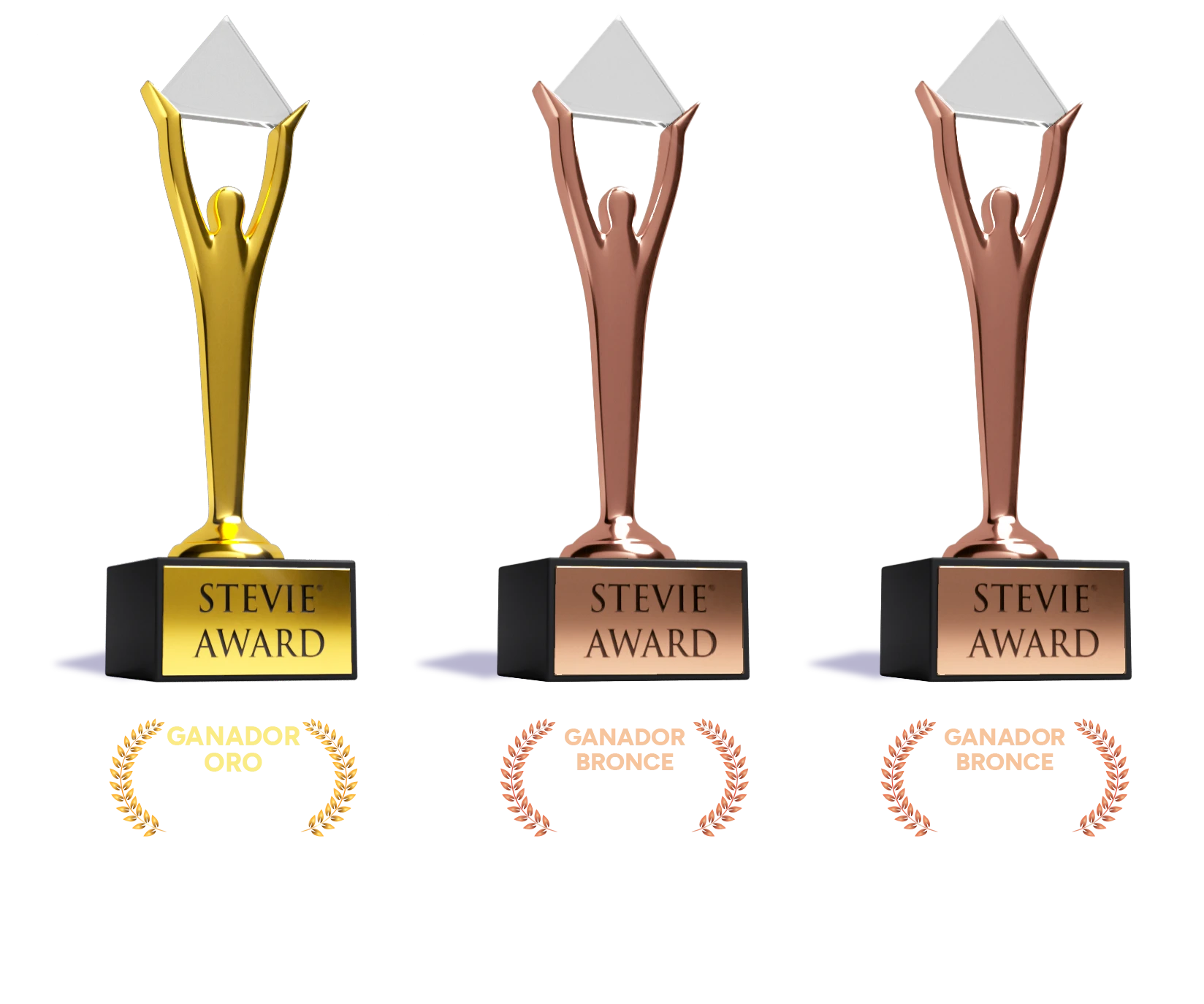 2025 Stevie award statues