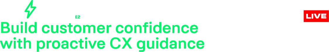 Build customer confidence with proactive CX guidance. Register now to attend the EV Spark LinkedIn Live on March 25th at 12PM E.T.