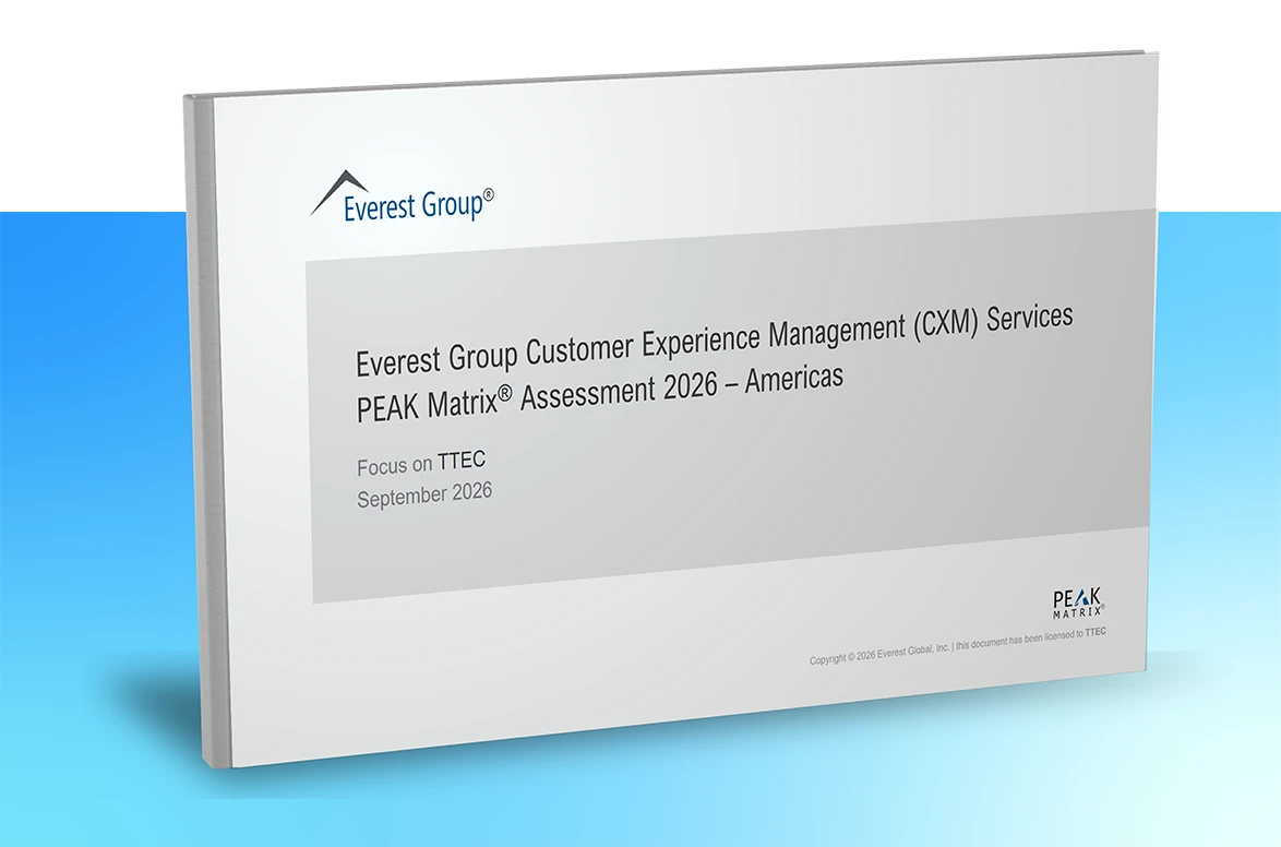 CXM Services PEAK Matrix® Assessment for the Americas Cover