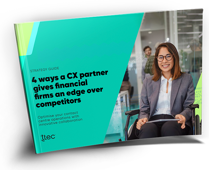 4 ways a CX partner gives financial firms an edge over competitors cover image