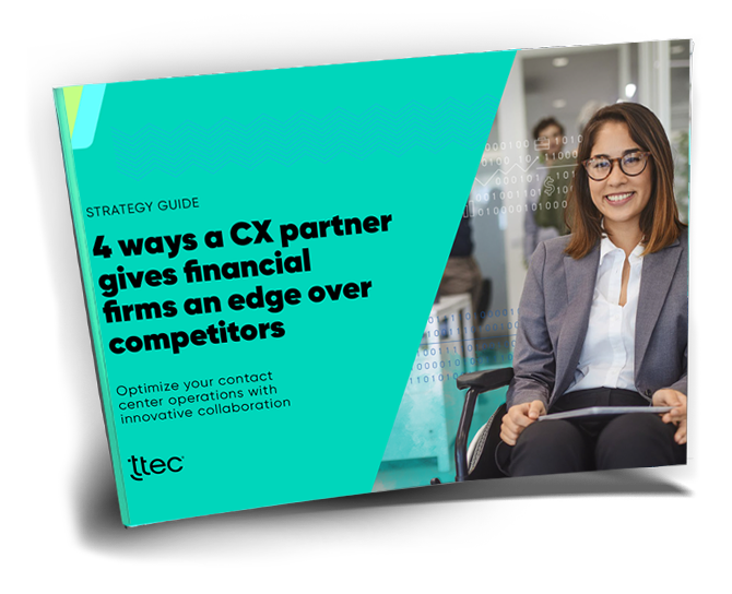 4 ways a CX partner gives financial firms an edge over competitors cover image