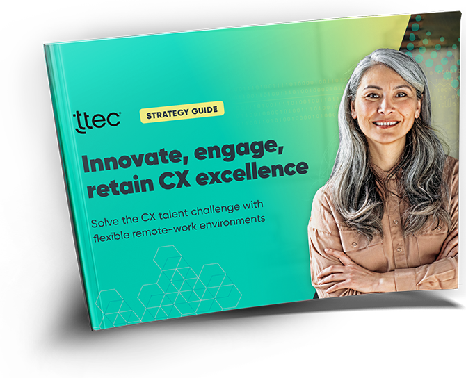 Innovate, engage, retain CX excellence strategy guide cover