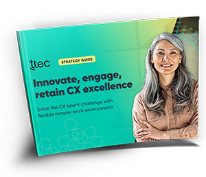 Innovate, engage, retain CX excellence strategy guide cover image