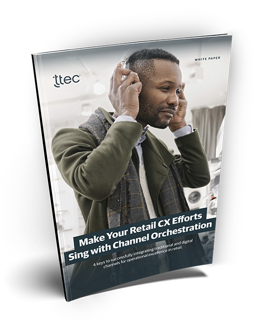 Make Your Retail CX Efforts Sing with Channel Orchestration strategy guide cover