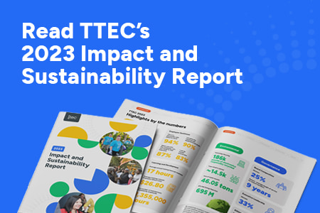 Read TTEC's 2023 Impact and Sustainability Report