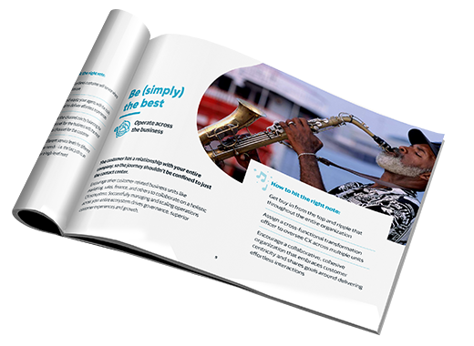 Guide to effortless omnichannel CX strategy guide example page