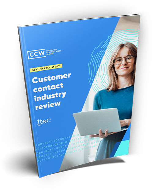 CCW market study on the state of contact center industry, featuring TTEC cover image