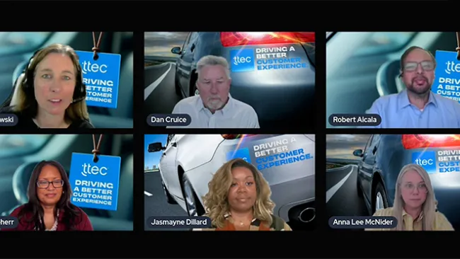 Screenshot of webinar participants