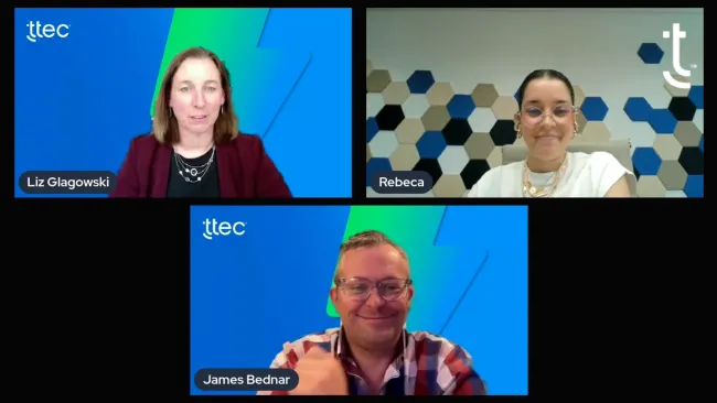 Screenshot of webinar participants
