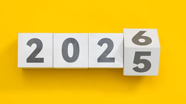 Block numbers of 2025 turning into 2026