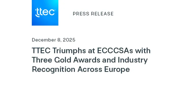 TTEC Triumphs at ECCCSAs with Three Gold Awards and Industry Recognition Across Europe