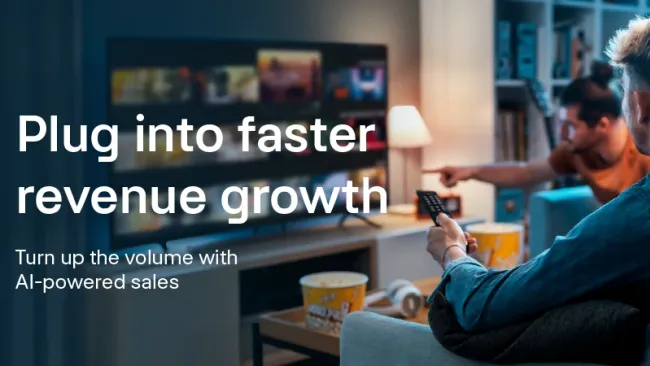 Plug into faster revenue growth. Turn up the volume with AI-powered sales.