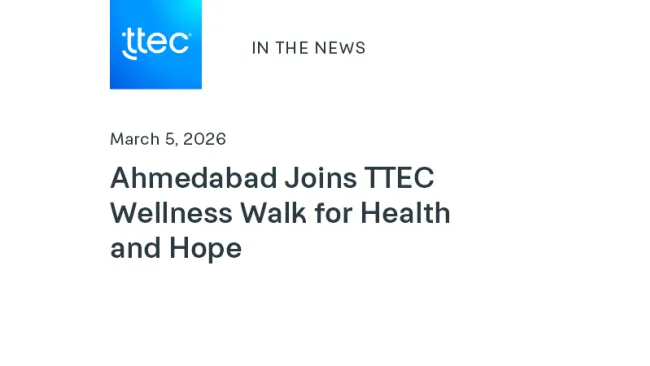 Ahmedabad Joins TTEC Wellness Walk for Health and Hope
