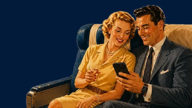 Passengers on a flight