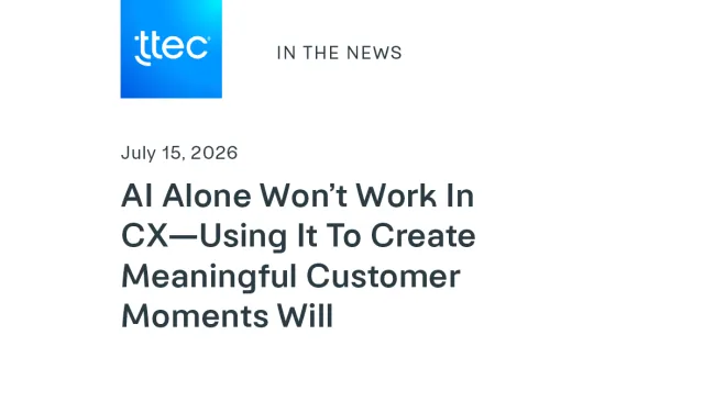 AI Alone Won’t Work In CX—Using It To Create Meaningful Customer Moments Will