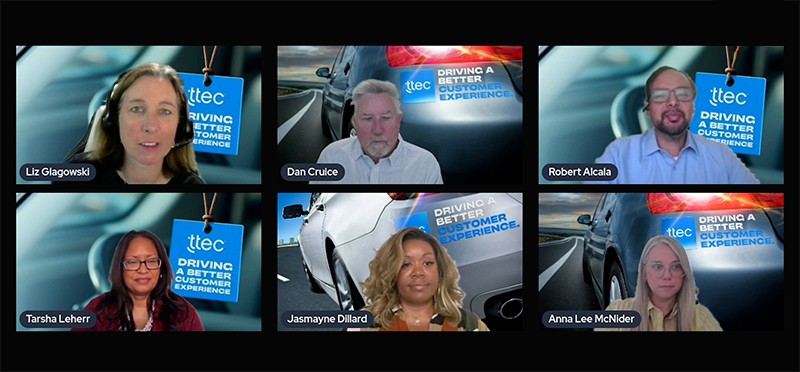 Screenshot of webinar participants