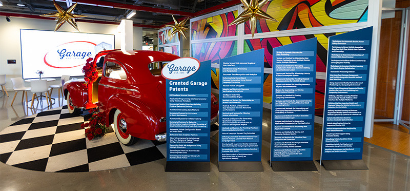 Car parked in a Capital One garage. Photos courtesy of Capital One Auto