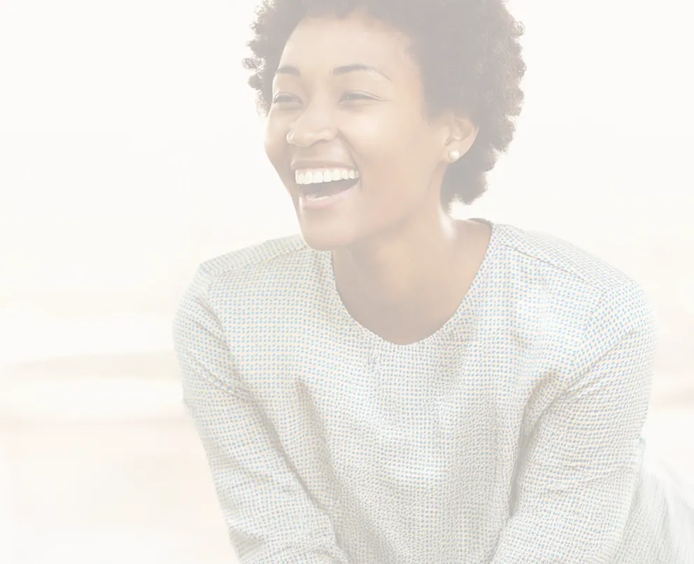 Woman smiling in a dress