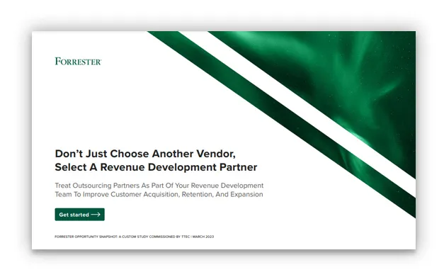 Don't just choose another vendor